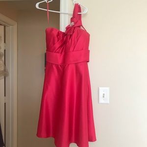 Pink Allure bridesmaid dress